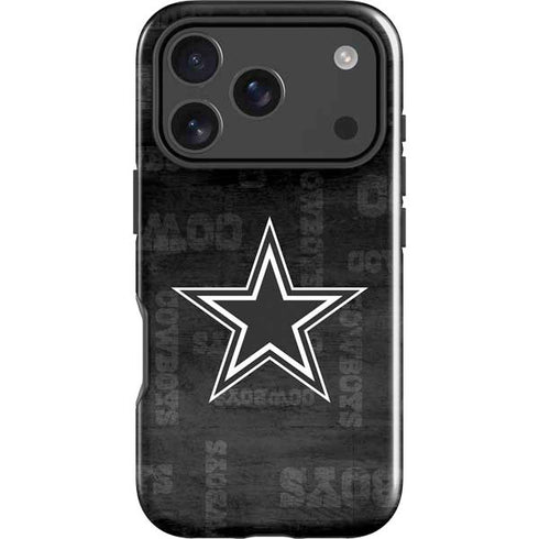 NFL Dallas Cowboys Black & White iPhone 17 Pro Impact Case