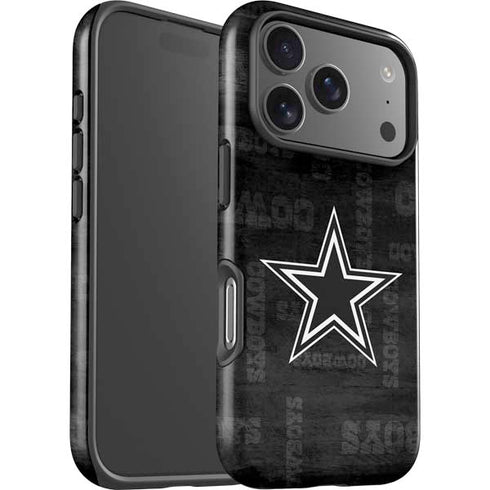 NFL Dallas Cowboys Black & White iPhone 17 Pro Impact Case
