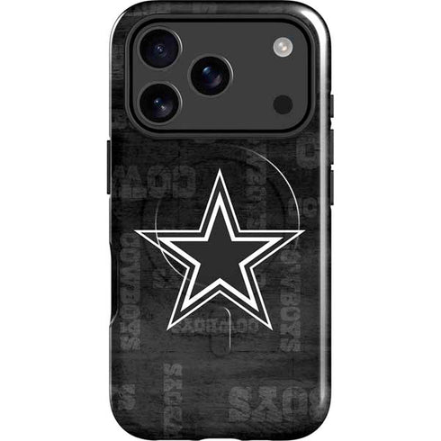 NFL Dallas Cowboys Black & White iPhone 17 Pro Magsafe Impact Case