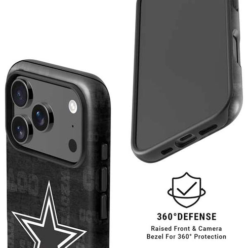 NFL Dallas Cowboys Black & White iPhone 17 Pro Magsafe Impact Case