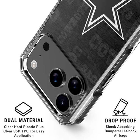 NFL Dallas Cowboys Black & White iPhone 17 Pro Max MagSafe Case