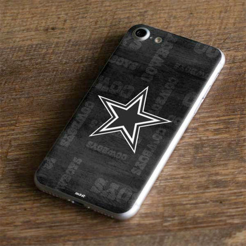 NFL Dallas Cowboys Black & White iPhone 8 Skin