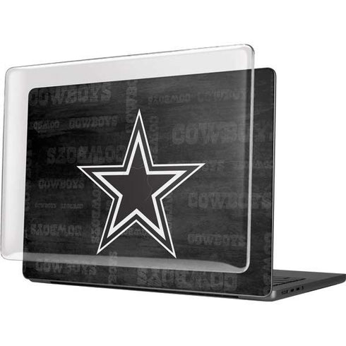 NFL Dallas Cowboys Black & White MacBook Pro 14in (2021-24) Case plus Skin