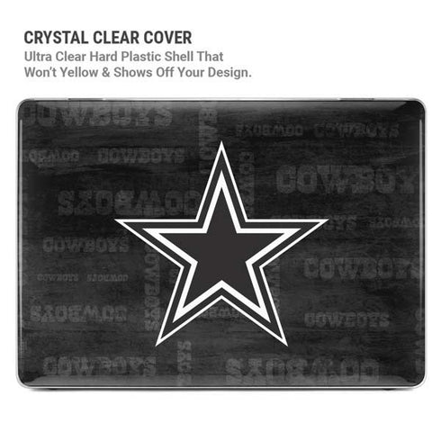 NFL Dallas Cowboys Black & White MacBook Pro 14in (2021-24) Case plus Skin