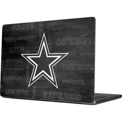 NFL Dallas Cowboys Black & White Apple MacBook Pro 14-inch Skin