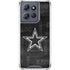 NFL Dallas Cowboys Black & White Moto G 5G (2025) Clear Case