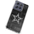 NFL Dallas Cowboys Black & White Moto G 5G (2025) Clear Case