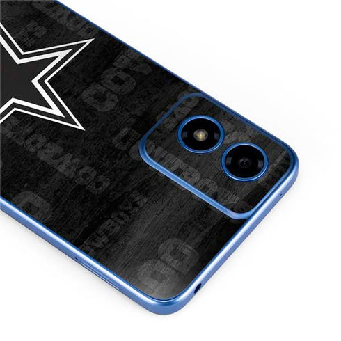 NFL Dallas Cowboys Black & White Moto G Play 4G (2024) Skin