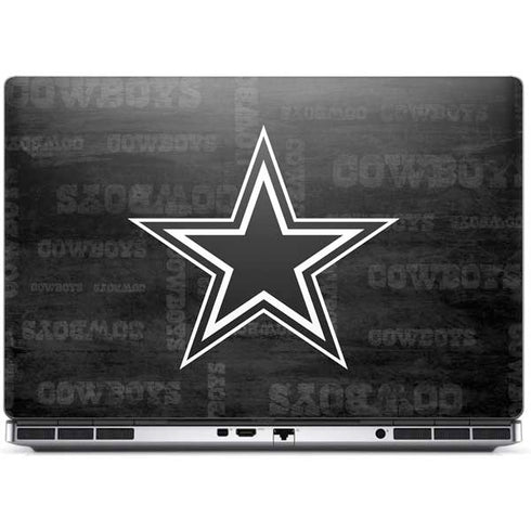 NFL Dallas Cowboys Black & White Dell Precision Skin