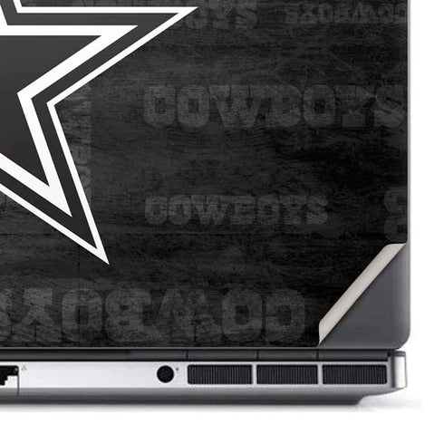NFL Dallas Cowboys Black & White Dell Precision Skin