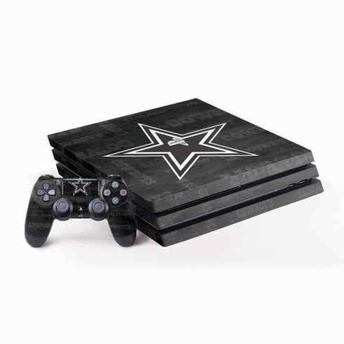 NFL Dallas Cowboys Black & White PlayStation PS4 Skins