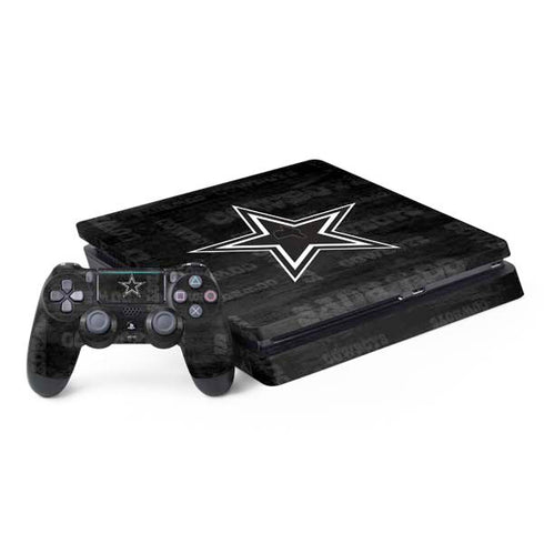 NFL Dallas Cowboys Black & White PlayStation PS4 Skins