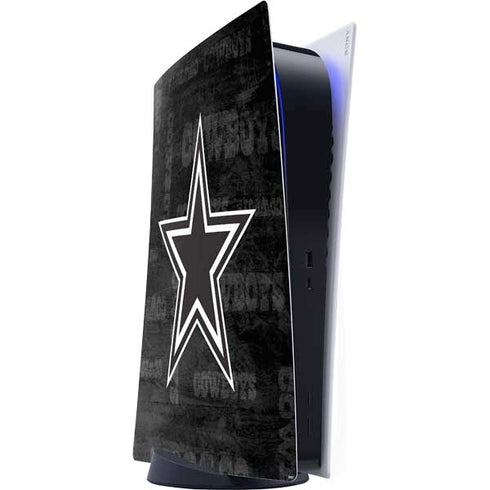 NFL Dallas Cowboys Black & White PlayStation PS5 Skins
