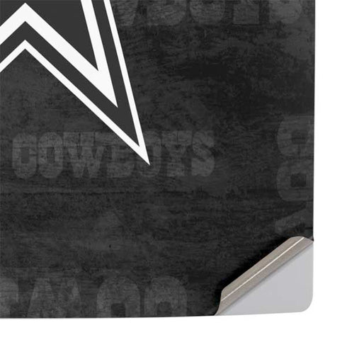 NFL Dallas Cowboys Black & White PS5 Pro Console Skin