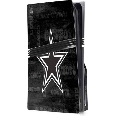 NFL Dallas Cowboys Black & White PlayStation PS5 Skins