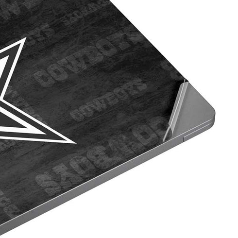 NFL Dallas Cowboys Black & White Laptop Skins