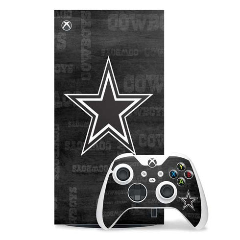 NFL Dallas Cowboys Black & White Xbox Series X Skins