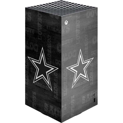 NFL Dallas Cowboys Black & White XBox Series X Digital Edition Console Skin