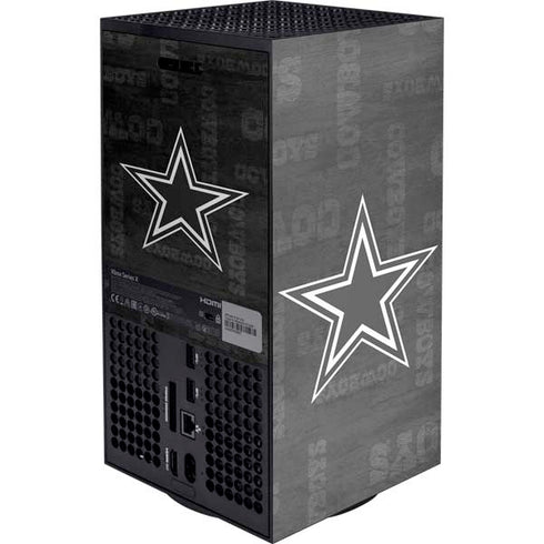 NFL Dallas Cowboys Black & White XBox Series X Digital Edition Console Skin