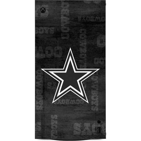 NFL Dallas Cowboys Black & White XBox Series X Digital Edition Console Skin