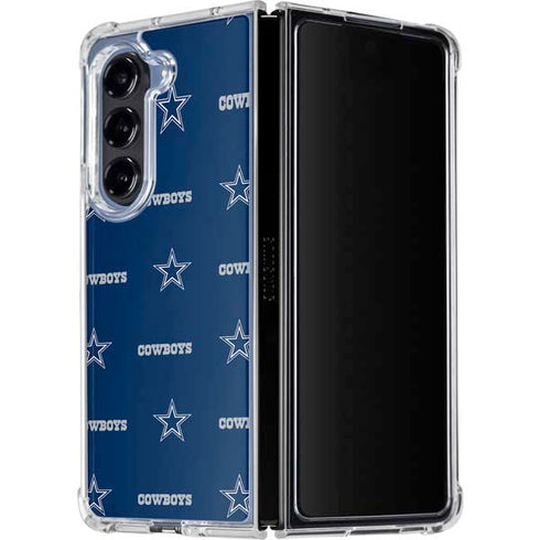 NFL Dallas Cowboys Blitz Series Galaxy Z Fold5 5G Clear Case