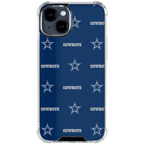 NFL Dallas Cowboys Blitz Series iPhone 15 Clear Case