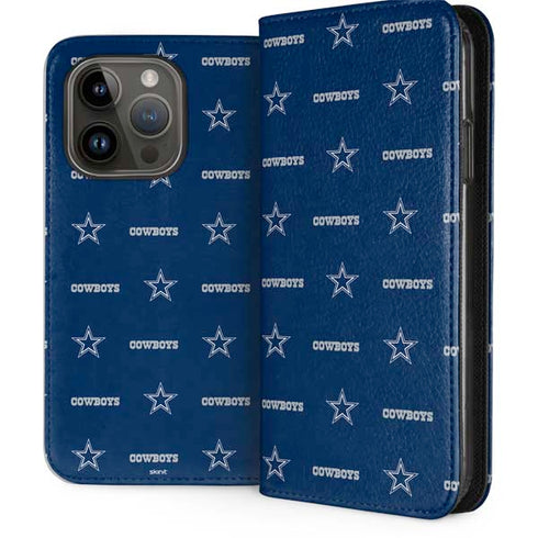 NFL Dallas Cowboys Blitz Series iPhone 15 Pro Folio Case