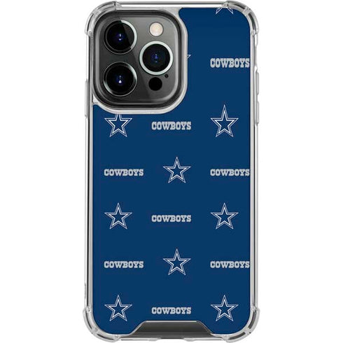 NFL Dallas Cowboys Blitz Series iPhone 16 Pro Clear Case