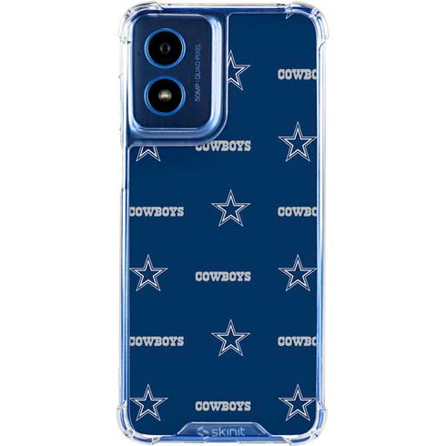 NFL Dallas Cowboys Blitz Series Moto G Play 4G (2024) Clear Case