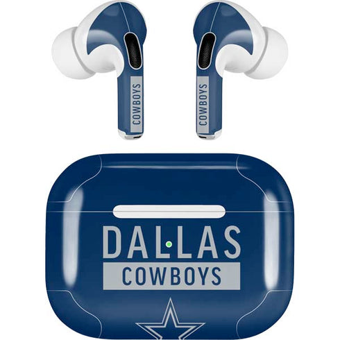 NFL Dallas Cowboys Blue Performance Series AirPods Skins