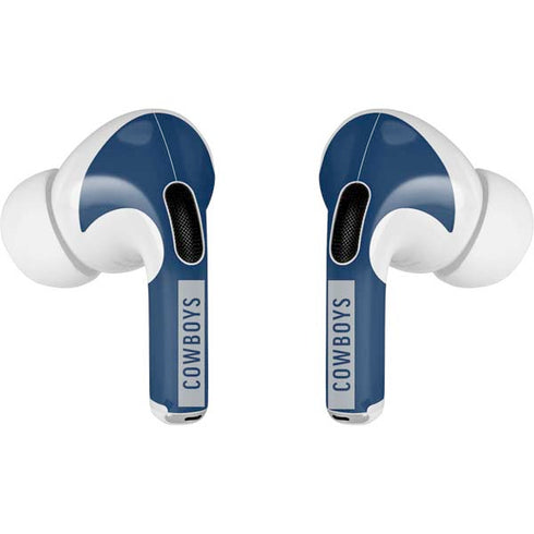 NFL Dallas Cowboys Blue Performance Series AirPods Skins