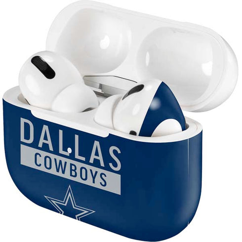 NFL Dallas Cowboys Blue Performance Series AirPods Skins