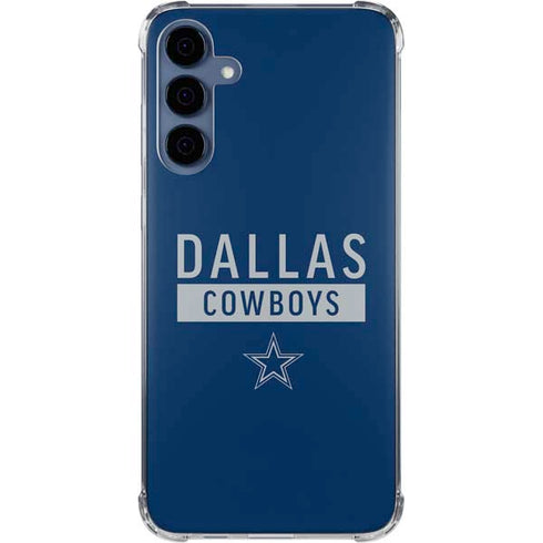 NFL Dallas Cowboys Blue Performance Series Galaxy A55 5G Clear Case
