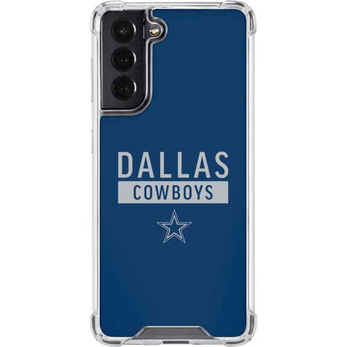 NFL Dallas Cowboys Blue Performance Series Galaxy S22 Clear Case
