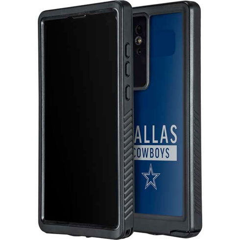 NFL Dallas Cowboys Blue Performance Series Galaxy S24 Ultra Waterproof Case
