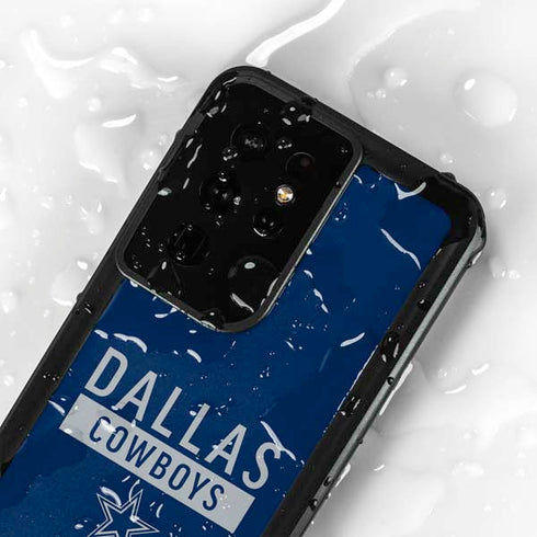 NFL Dallas Cowboys Blue Performance Series Galaxy S24 Ultra Waterproof Case