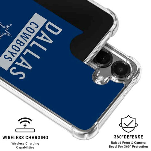 NFL Dallas Cowboys Blue Performance Series Galaxy S26 Plus Clear Case
