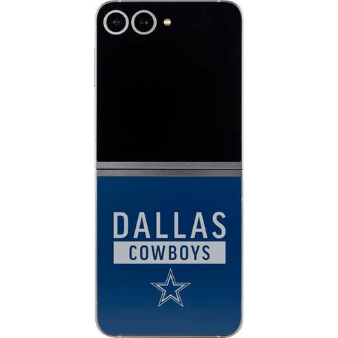 NFL Dallas Cowboys Blue Performance Series Galaxy Z Flip6 Skin