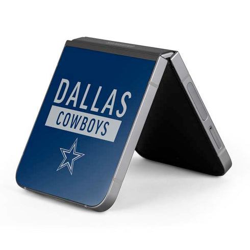 NFL Dallas Cowboys Blue Performance Series Galaxy Z Flip6 Skin