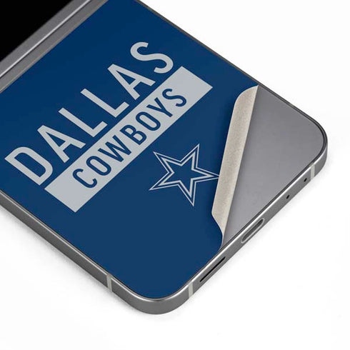 NFL Dallas Cowboys Blue Performance Series Galaxy Z Flip6 Skin