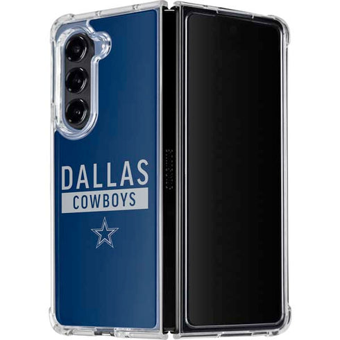 NFL Dallas Cowboys Blue Performance Series Galaxy Z Fold5 5G Clear Case