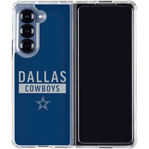 NFL Dallas Cowboys Blue Performance Series Galaxy Z Fold6 Clear Case