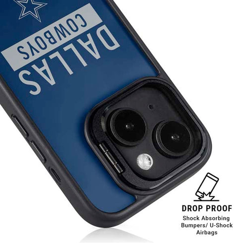 NFL Dallas Cowboys Blue Performance Series iPhone 14 Plus Kickstand Case