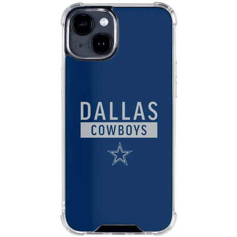 NFL Dallas Cowboys Blue Performance Series iPhone 15 Clear Case