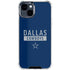 NFL Dallas Cowboys Blue Performance Series iPhone 15 Clear Case