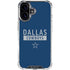 NFL Dallas Cowboys Blue Performance Series iPhone 16 Clear Case