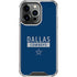 NFL Dallas Cowboys Blue Performance Series iPhone 16 Pro Clear Case