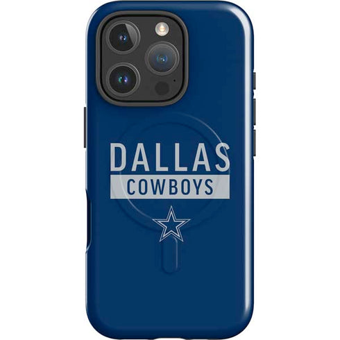 NFL Dallas Cowboys Blue Performance Series iPhone 16 Pro Magsafe Impact Case