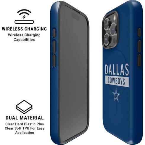 NFL Dallas Cowboys Blue Performance Series iPhone 16 Pro Magsafe Impact Case