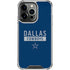 NFL Dallas Cowboys Blue Performance Series iPhone 16 Pro Max Clear Case
